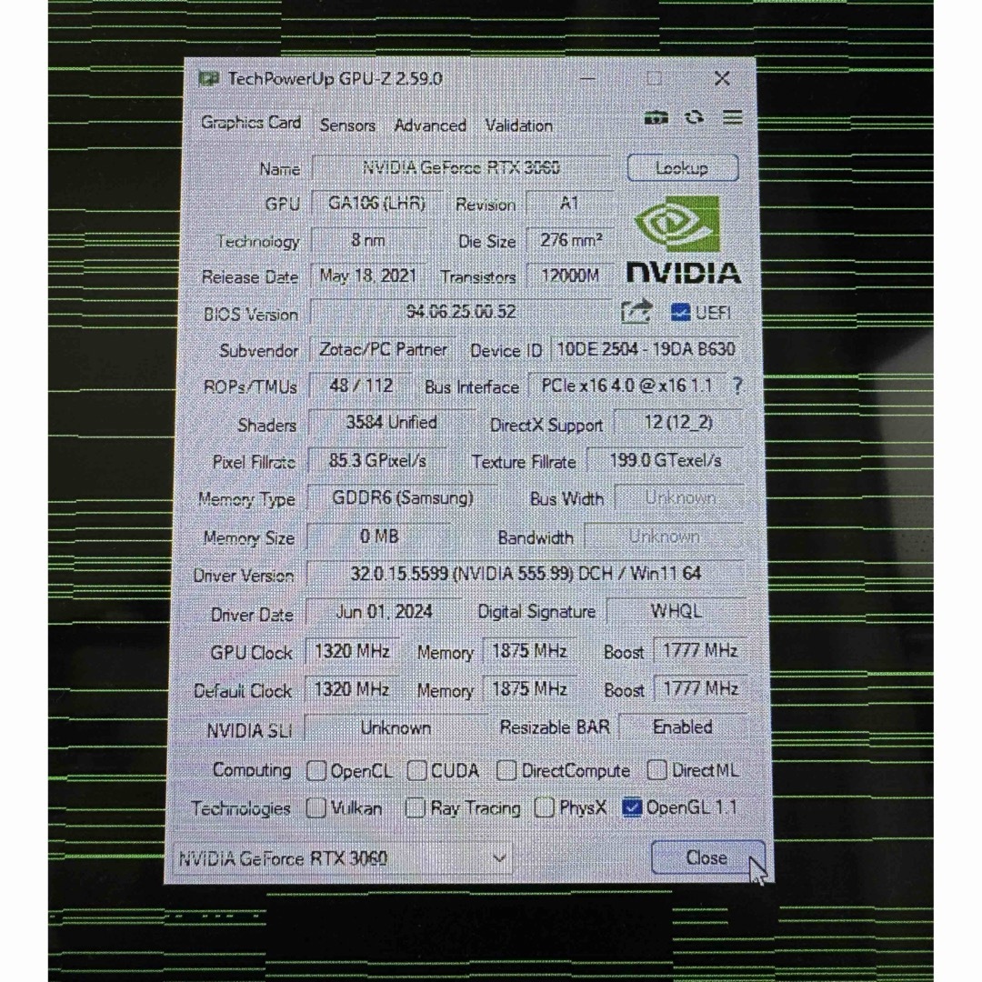 GeForce RTX 3060 12GB 基盤のみ ジャンク GeForce RTX 3060 12GB 基盤のみ ジャンク