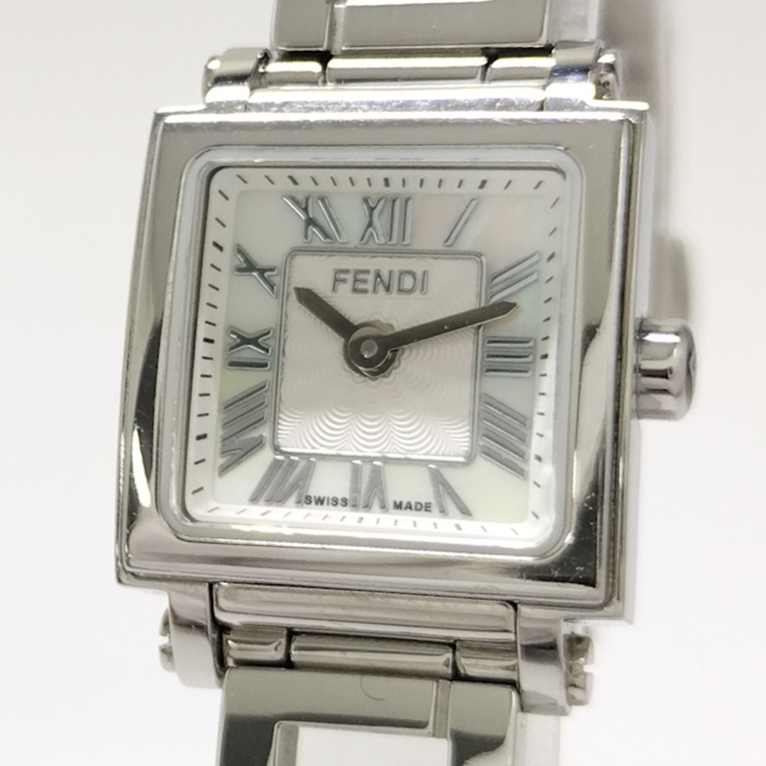 FENDI - FENDI クアドロ ミニ レディース 腕時計 クオーツ SSの FENDI - FENDI クアドロ ミニ レディース 腕時計 クオーツ SSの