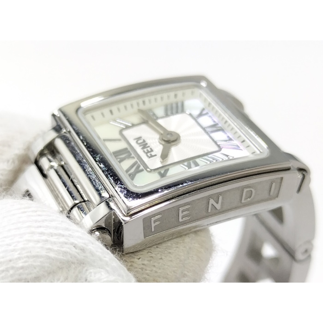 FENDI - FENDI クアドロ ミニ レディース 腕時計 クオーツ SSの FENDI - FENDI クアドロ ミニ レディース 腕時計 クオーツ SSの