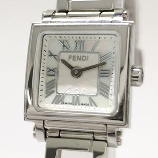 FENDI - FENDI クアドロ ミニ レディース 腕時計 クオーツ SSの FENDI - FENDI クアドロ ミニ レディース 腕時計 クオーツ SSの