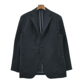 ベルベスト(BELVEST)のBelvest ベルベスト テーラードジャケット -(L位) 紺x黒(チェック) 【古着】【中古】(テーラードジャケット)