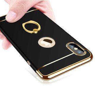 【サイズ:iPhoneXs_色:ブラック】YULNCUZ iPhone Xs ケ(その他)