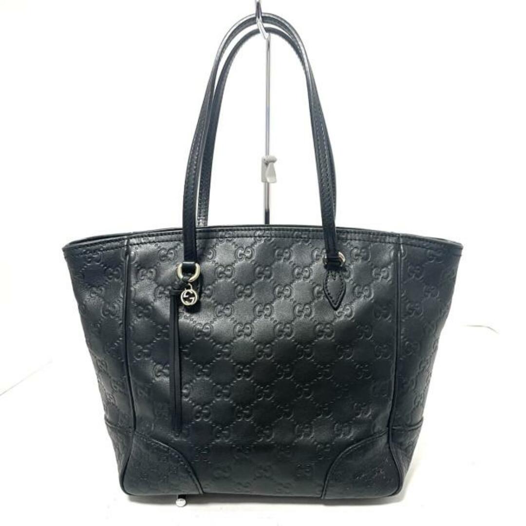 GUCCI(グッチ) ハンドバッグ シマライン 353119 黒×シルバー レザー GUCCI(グッチ) ハンドバッグ シマライン 353119 黒×シルバー レザー