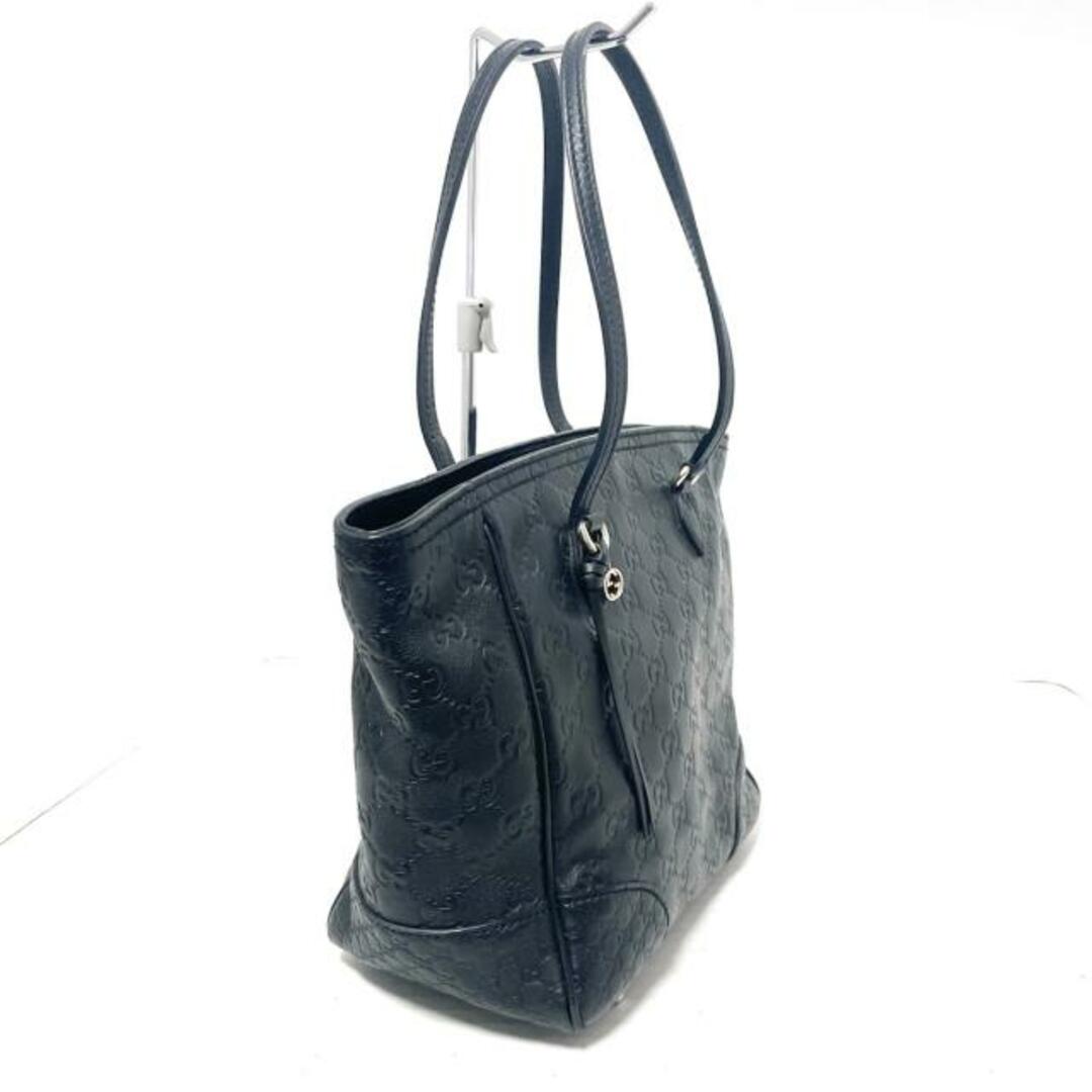 GUCCI(グッチ) ハンドバッグ シマライン 353119 黒×シルバー レザー GUCCI(グッチ) ハンドバッグ シマライン 353119 黒×シルバー レザー