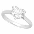 TIFFANY&Co ティファニー ソリティア ハートシェイプダイヤモンド(1.26ct H-VVS2-Ex) リング Pt950 プラチナ 約9号【送料無料】指輪【中古】22010101