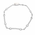 LINE ライン ダイヤモンド(0.54ct)ブレスレット 20cm Pt900 プラチナ【送料無料】バングル【中古】24110311
