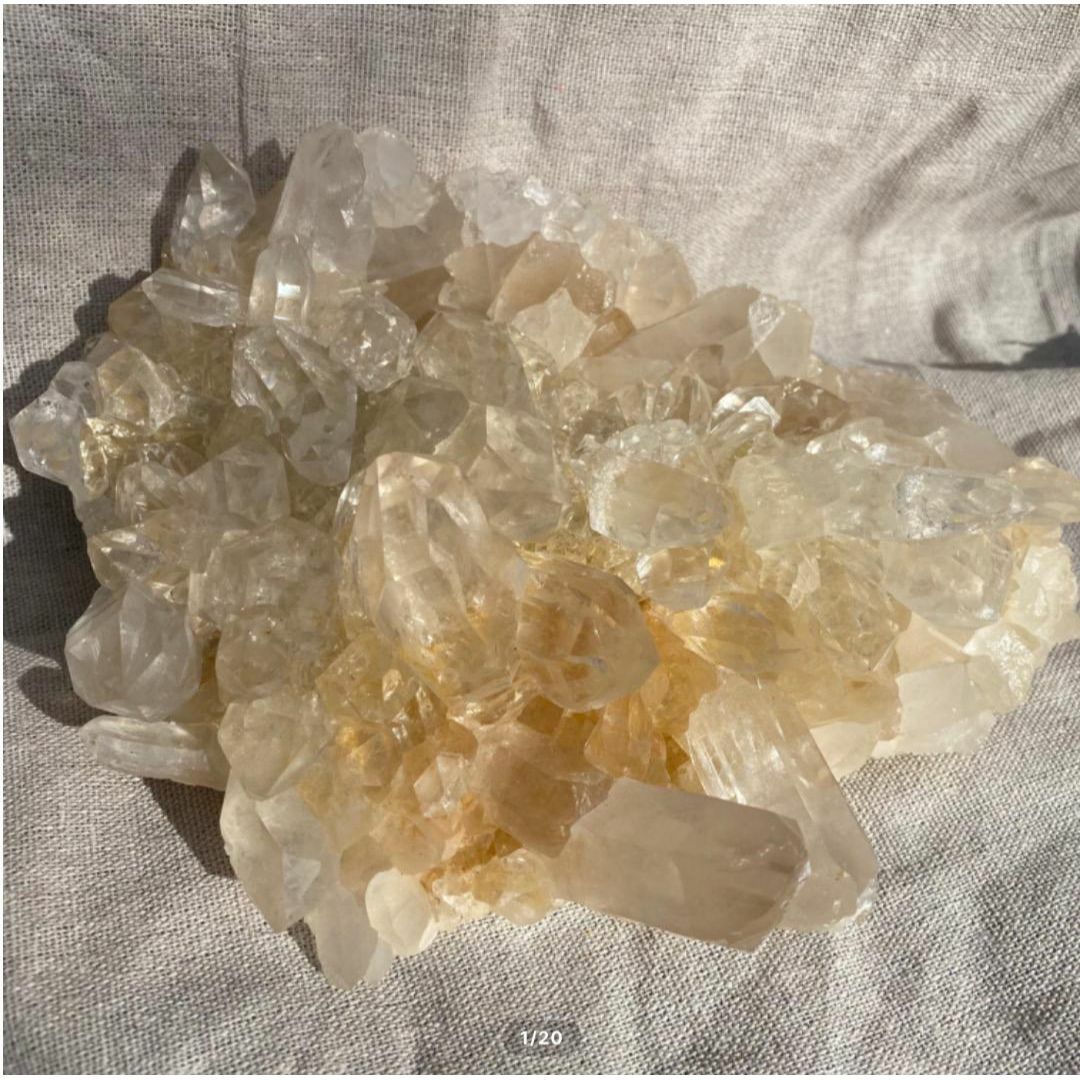 【ヒマラヤ水晶 インド マニカラン産 ♡ 水晶クラスター】