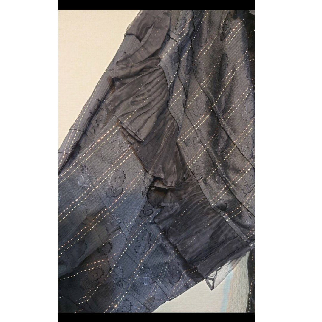 新品 Isabel Marant シルク フリル肩出し ストライプブラウス 34