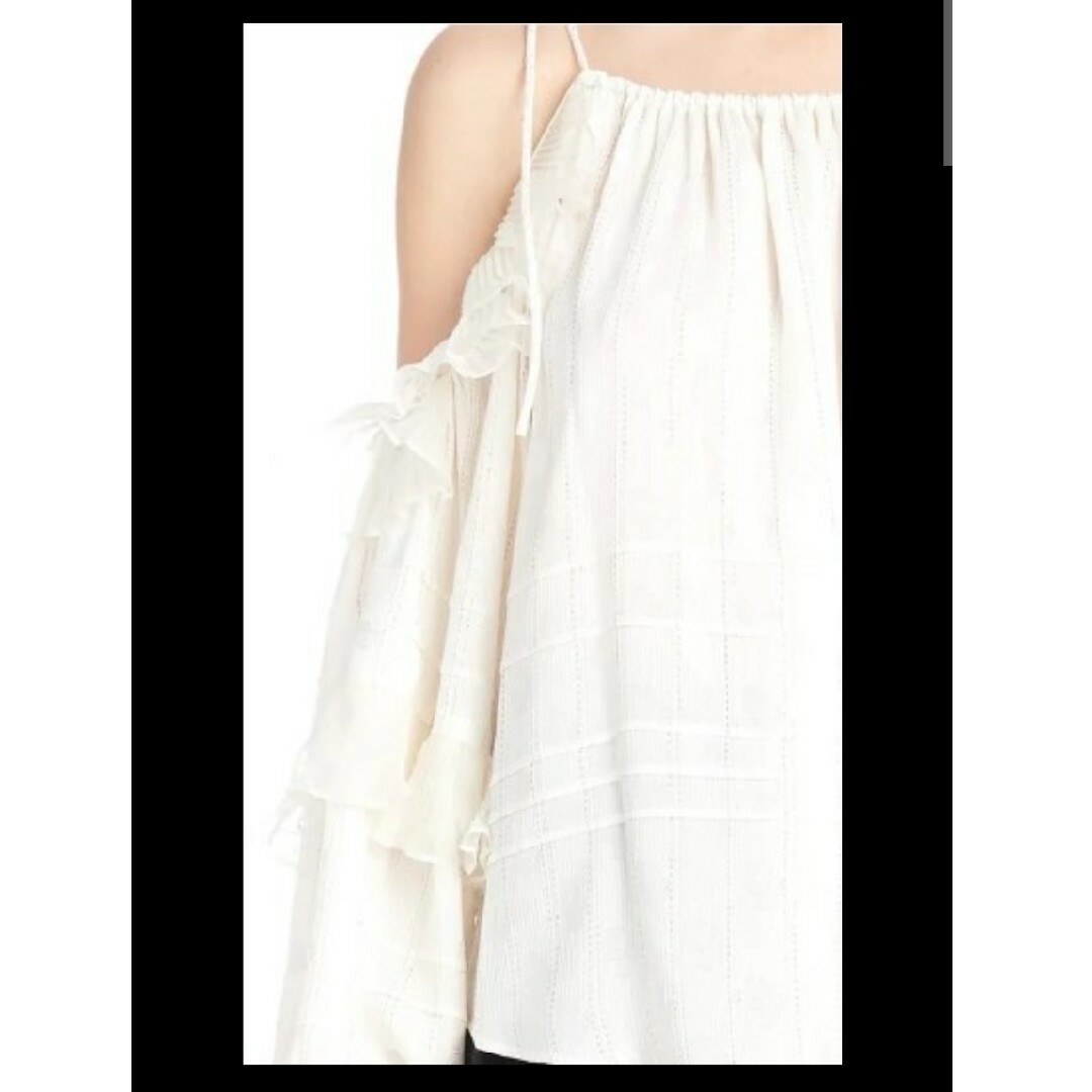 入荷nowオンラインストア 新品 Isabel 34 ストライプブラウス フリル肩出し シルク Marant トップス