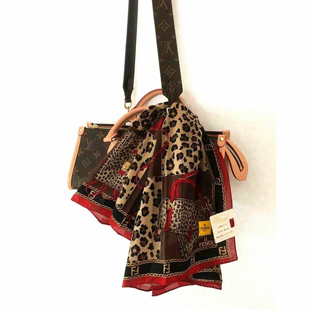 FENDI - 超稀少フェンディFENDI◇ヒョウ柄バック&ストライプ FENDI - 超稀少フェンディFENDI◇ヒョウ柄バック&ストライプ