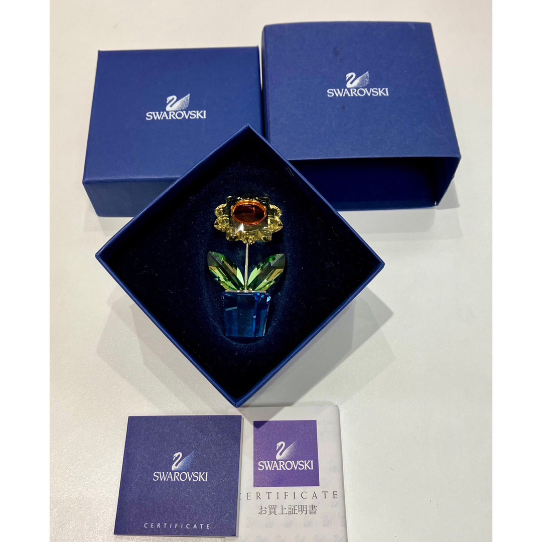 SWAROVSKI - □美品！スワロフスキー ひまわり お買取証明書付き