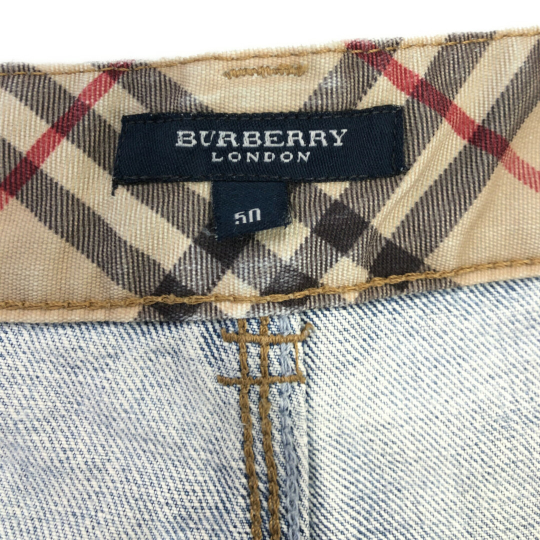 BURBERRY - BURBERRY バーバリー デニムパンツ ライトブルー BURBERRY - BURBERRY バーバリー デニムパンツ ライトブルー