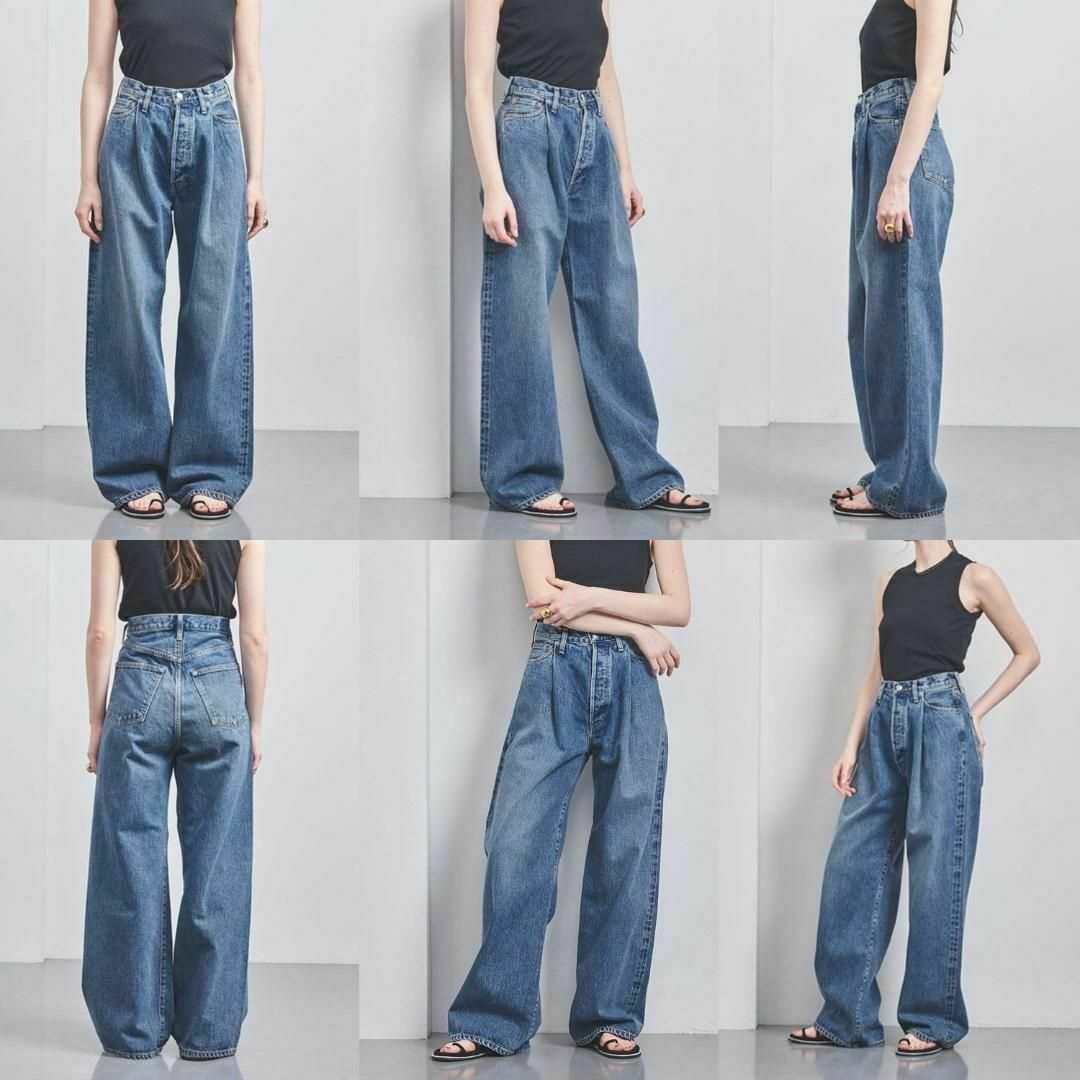 HYKE - 2 HYKE DENIM WIDE LEG JEANS ハイク ワイドデニムの通販 HYKE - 2 HYKE DENIM WIDE LEG JEANS ハイク ワイドデニムの通販