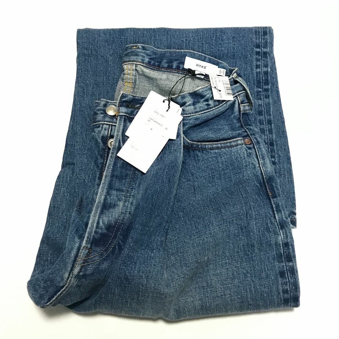 HYKE - 2 HYKE DENIM WIDE LEG JEANS ハイク ワイドデニムの通販 HYKE - 2 HYKE DENIM WIDE LEG JEANS ハイク ワイドデニムの通販