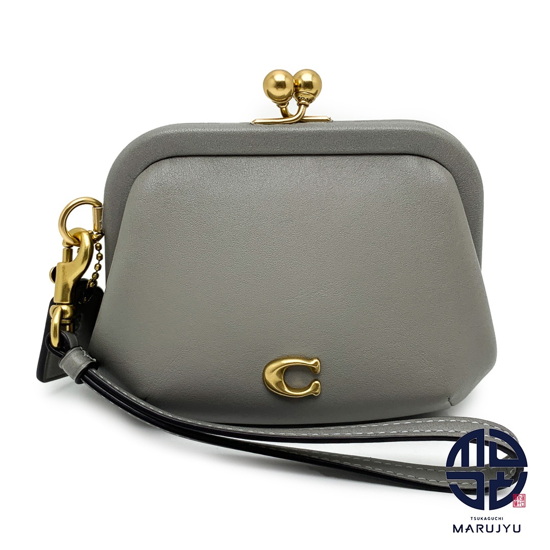 COACH - COACH コーチ グレー系 キスロック コインパース CC522 COACH - COACH コーチ グレー系 キスロック コインパース CC522
