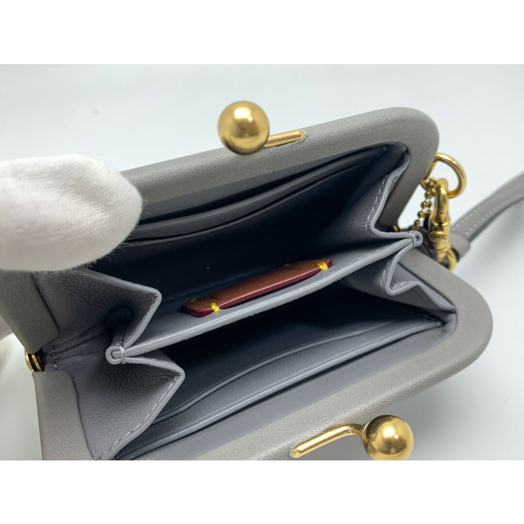 COACH - COACH コーチ グレー系 キスロック コインパース CC522 COACH - COACH コーチ グレー系 キスロック コインパース CC522