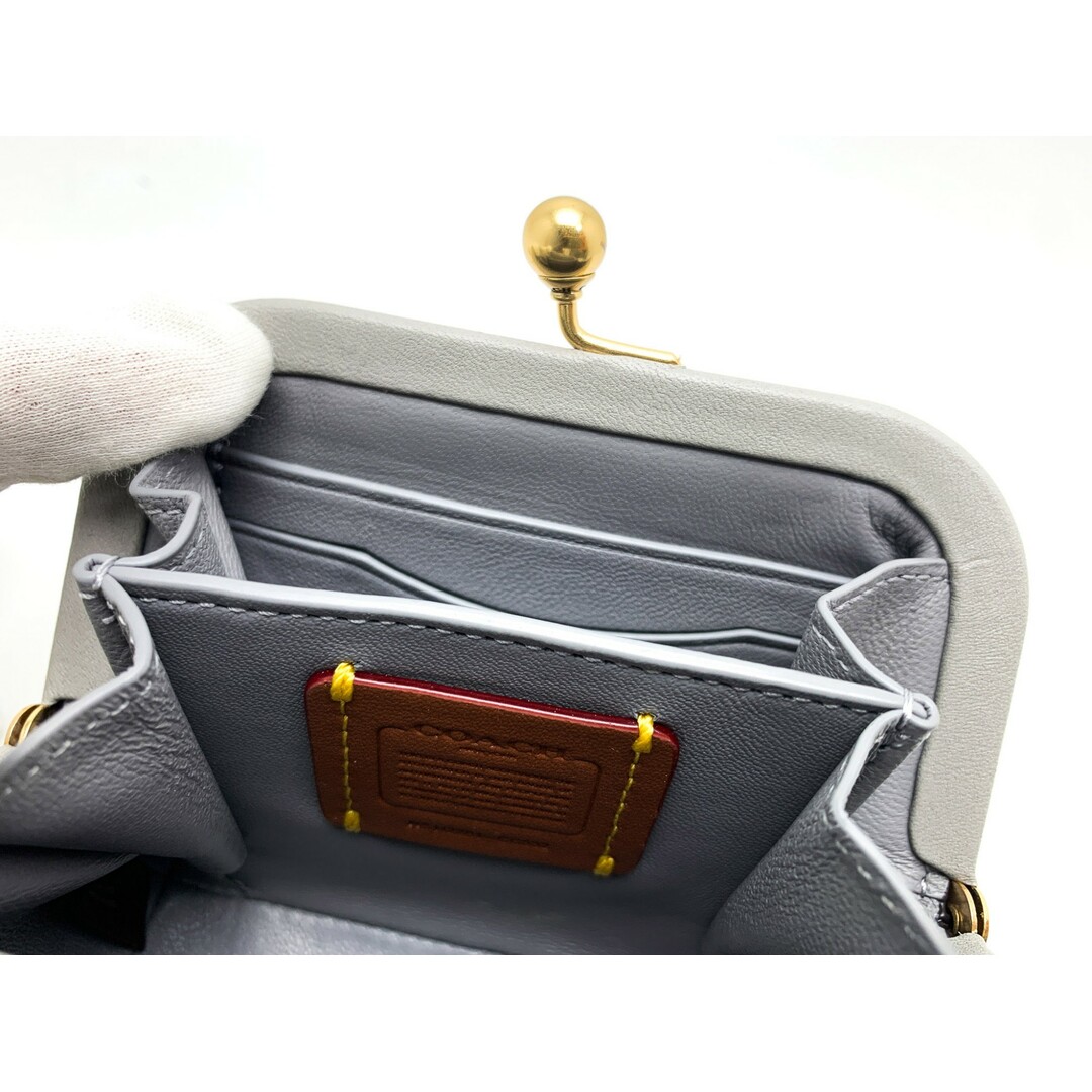 COACH - COACH コーチ グレー系 キスロック コインパース CC522 COACH - COACH コーチ グレー系 キスロック コインパース CC522