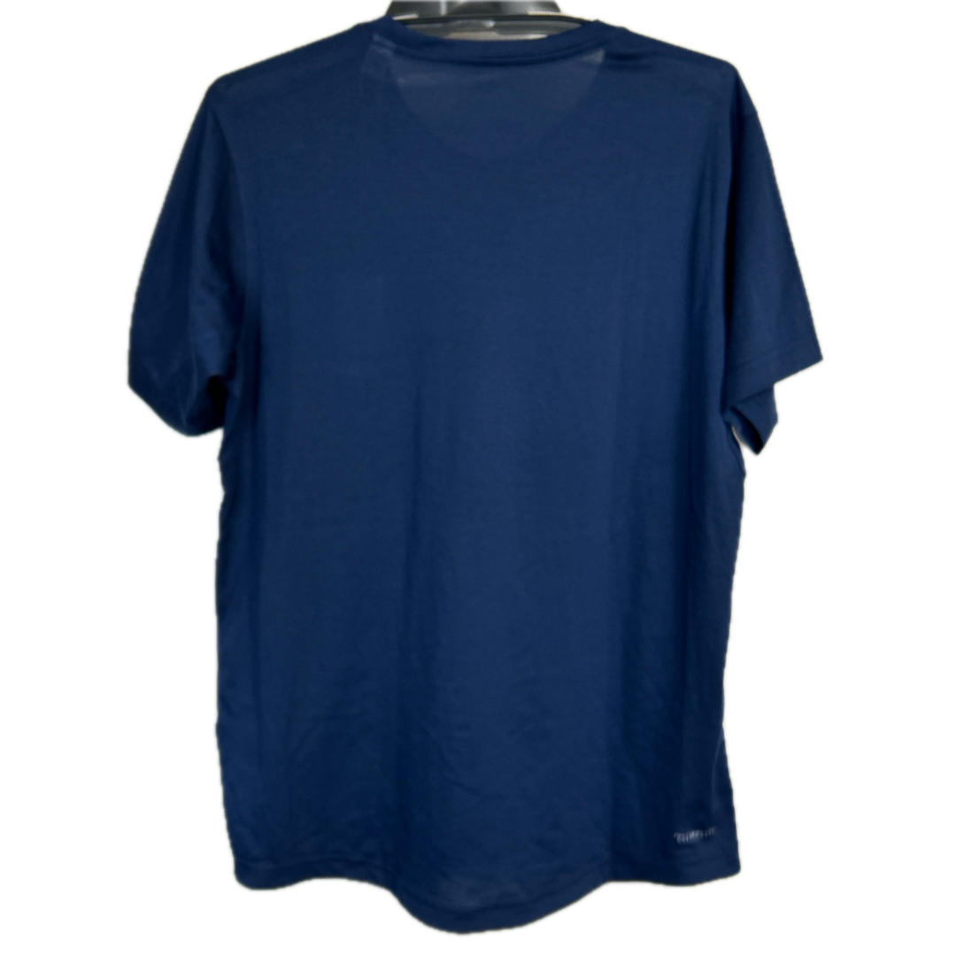 adidas アディダス Tシャツ・カットソー 水色x紺 3800125M0011 adidas - 新品(メンズM)アディダス 紺色クライマライトTシャツ