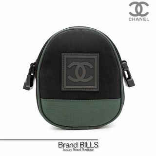 シャネル(CHANEL)の未使用品 シャネル スポーツライン ショルダーバッグ A23300 ココマーク キャンバス ナイロン ブラック グリーン 8番台(ショルダーバッグ)