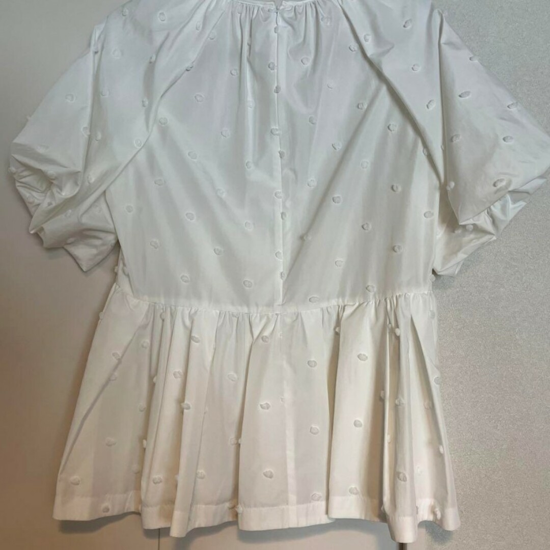 ☆専用☆27500円☆MAISONSONO☆ポンポンジャガードリボンブラウス