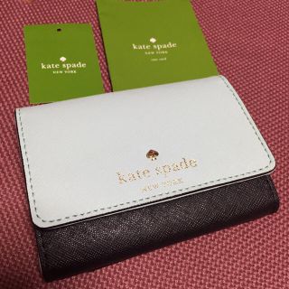 ケイトスペードニューヨーク(kate spade new york)のケイトスペード パスケース キーリング付き(名刺入れ/定期入れ)