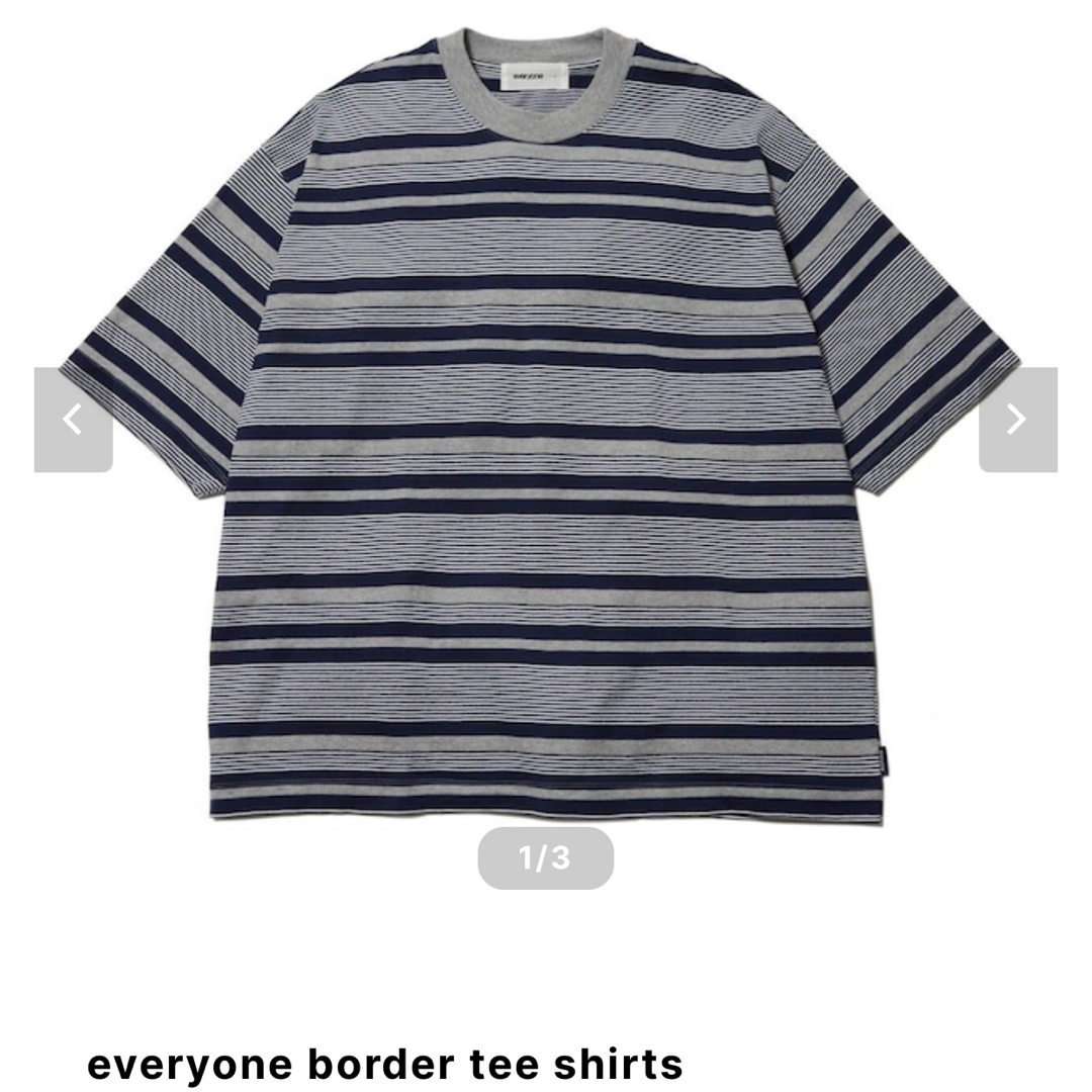 1LDK SELECT(ワンエルディーケーセレクト)の【Lサイズ】everyone tokyo border tee shirts メンズのトップス(Tシャツ/カットソー(半袖/袖なし))の商品写真