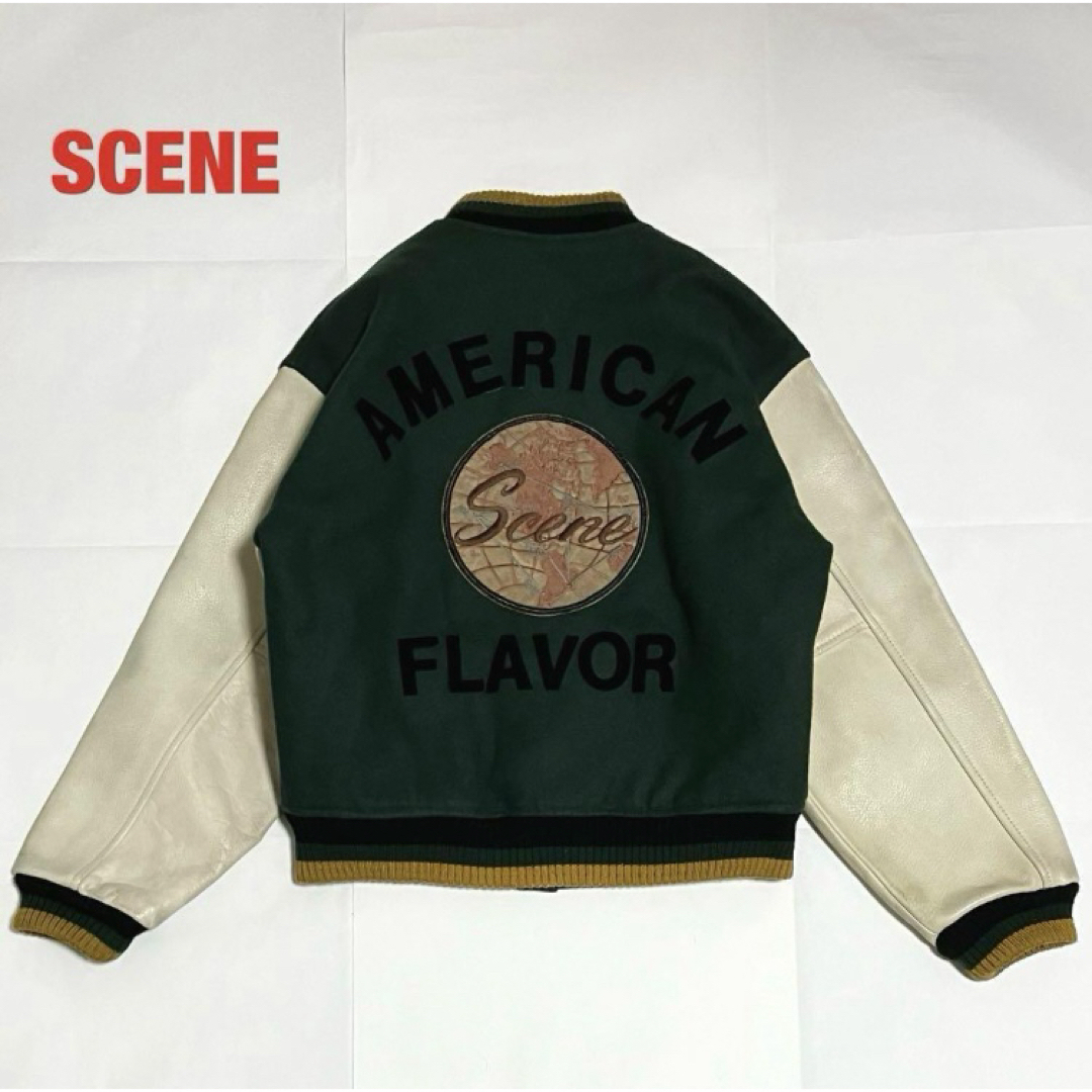 人気】SCENE シーン スタジャン 牛革レザー ワッペン 人気】SCENE シーン スタジャン 牛革レザー ワッペン