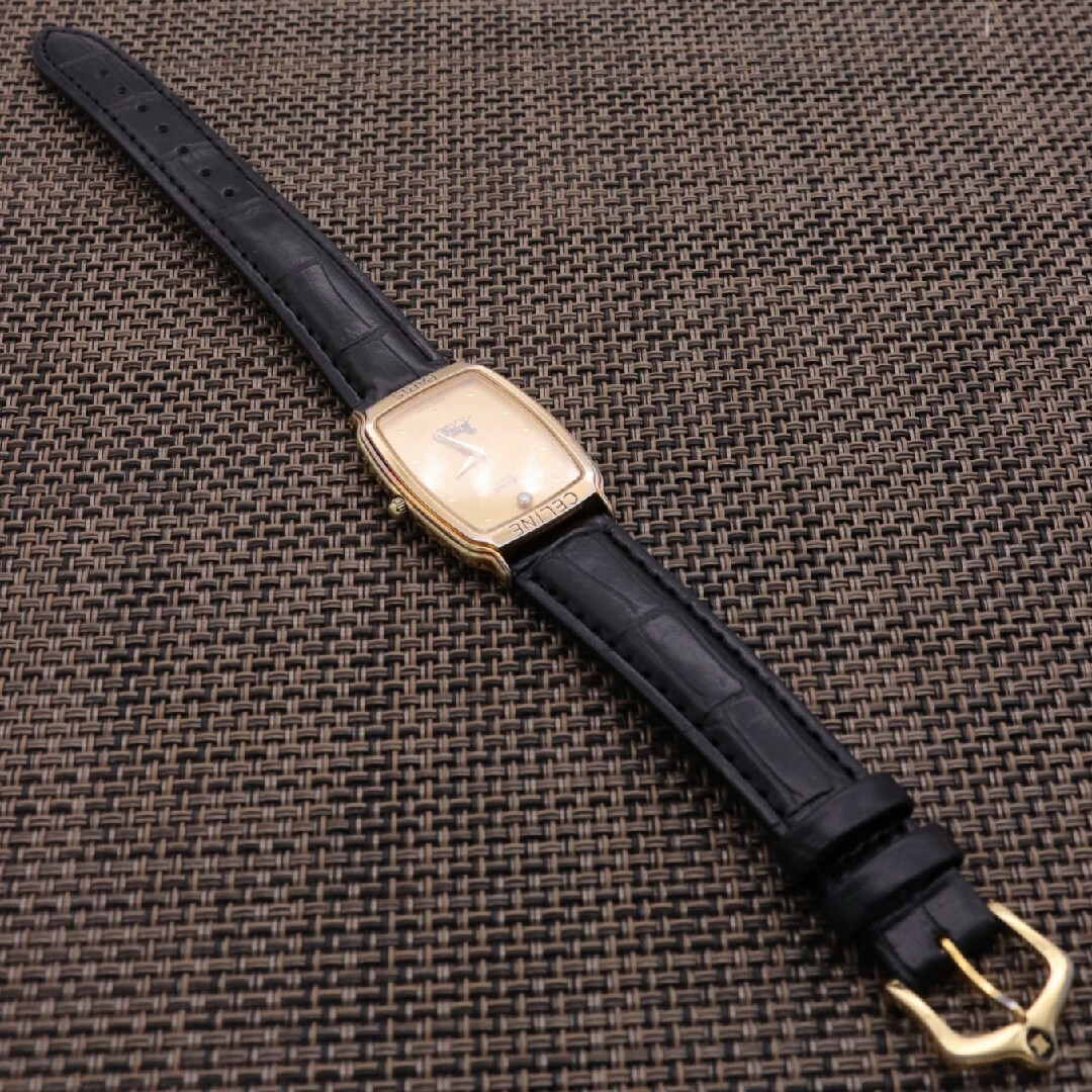 正規品【新品電池】CELINE PARIS/動作良好 ダイヤ1P ヴィンテージ 正規品【新品電池】CELINE PARIS/動作良好 ダイヤ1P ヴィンテージ