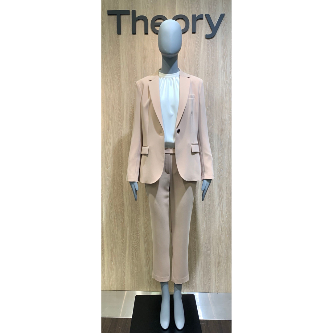 Theory - theory ウォッシャブル スタンドカラーブラウス Theory - theory ウォッシャブル スタンドカラーブラウス