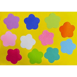 壁面花　折り紙　大　50枚セット(各種パーツ)
