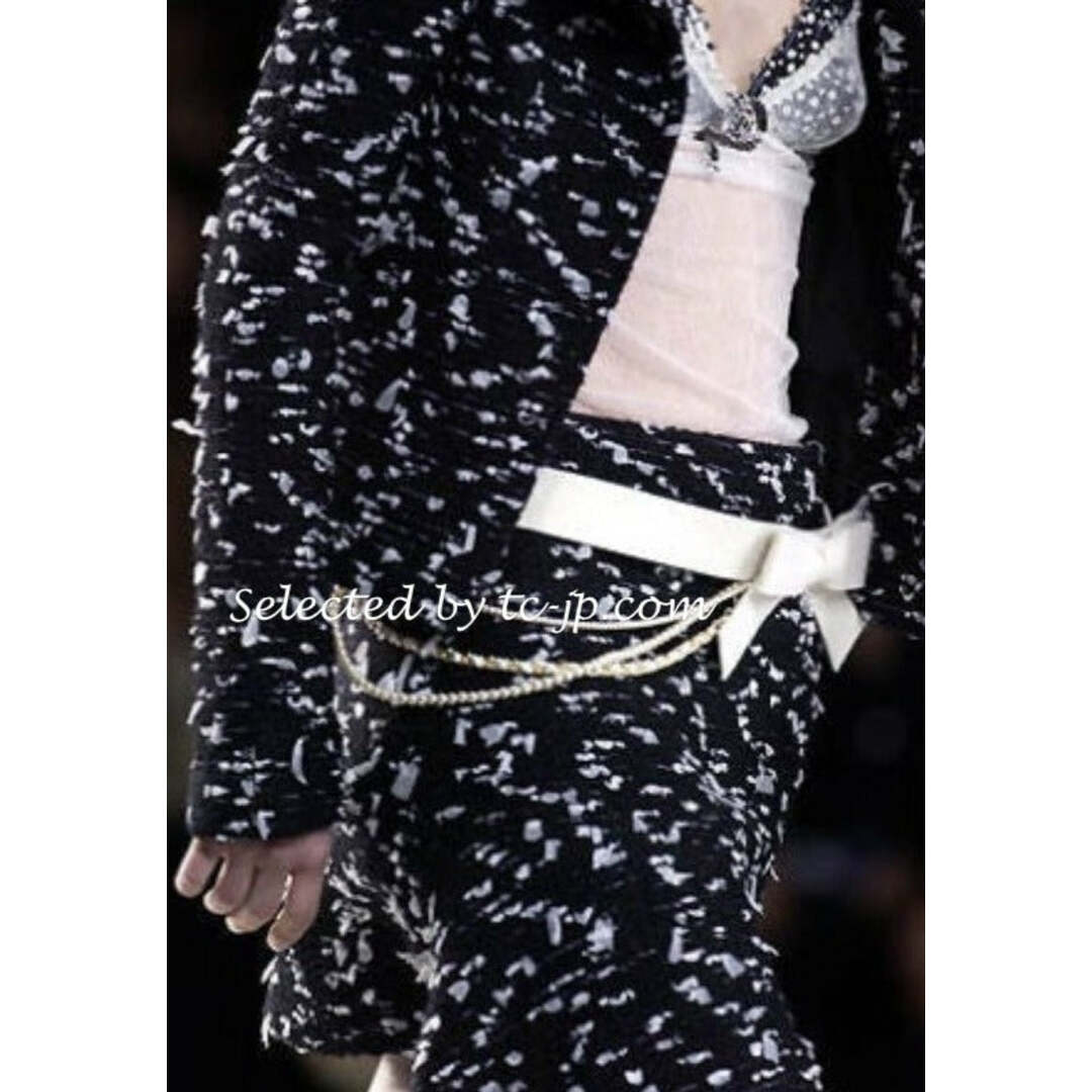 CHANEL - シャネル ジャケット CHANEL ブラック ホワイト ウール CHANEL - シャネル ジャケット CHANEL ブラック ホワイト ウール