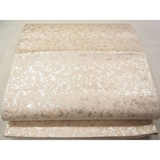 平和屋着物◎両面　全通柄袋帯　霞文　銀糸　逸品　CAAD4930vf(帯)