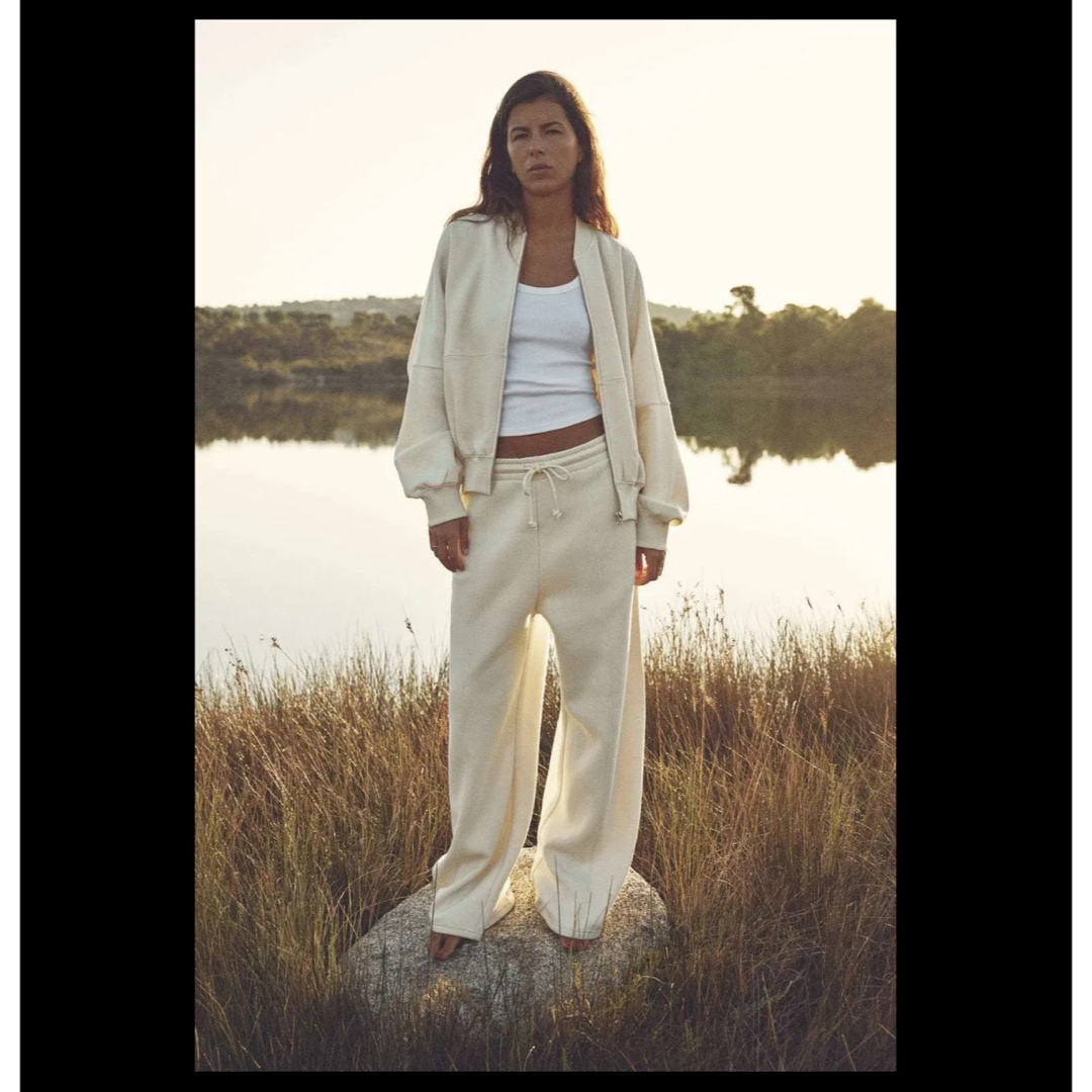 ZARA - ZARA プラッシュ ワイドパンツ ハイウエスト スウェット ZARA - ZARA プラッシュ ワイドパンツ ハイウエスト スウェット