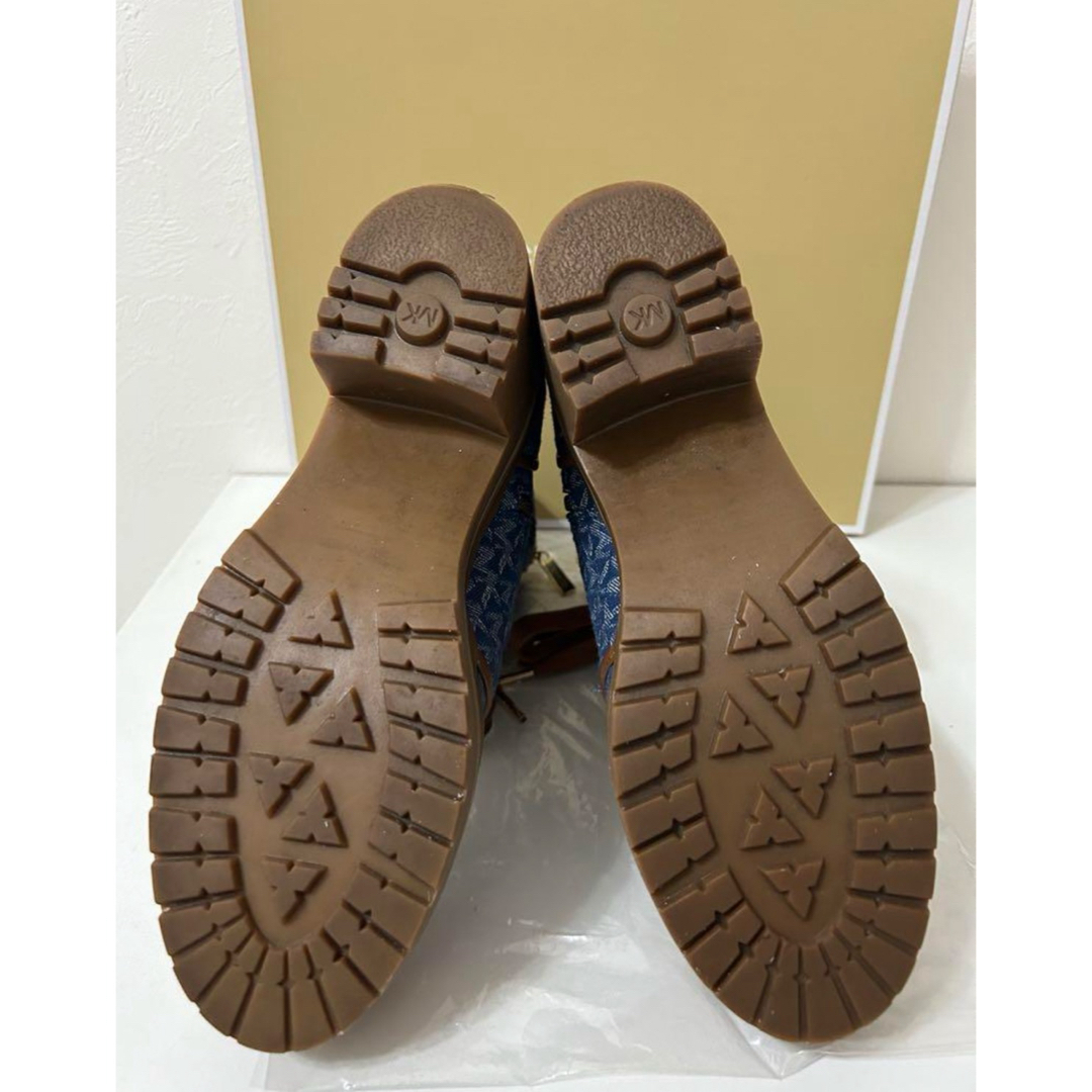 MICHAEL KORS COREY総ロゴデニムレースアップブーツ 24.5 ブーツ MICHAEL KORS COREY総ロゴデニムレースアップブーツ 24.5 ブーツ