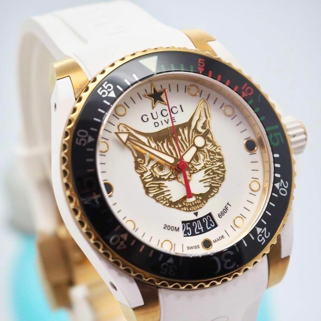 GUCCI - 51【美品】グッチ時計 箱付き メンズ腕時計 ダイヴ GUCCI - 51【美品】グッチ時計 箱付き メンズ腕時計 ダイヴ