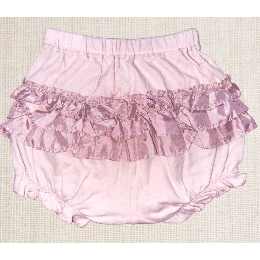 JILLSTUART(ジルスチュアート)のジルスチュアート 80 ベビー 半袖カットソー フリルパンツ セットアップ キッズ/ベビー/マタニティのベビー服(~85cm)(シャツ/カットソー)の商品写真