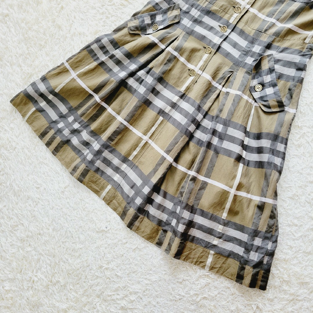 美品☆ バーバリーロンドン スカート 44 大きいサイズ チェック 美品☆ バーバリーロンドン スカート 44 大きいサイズ チェック