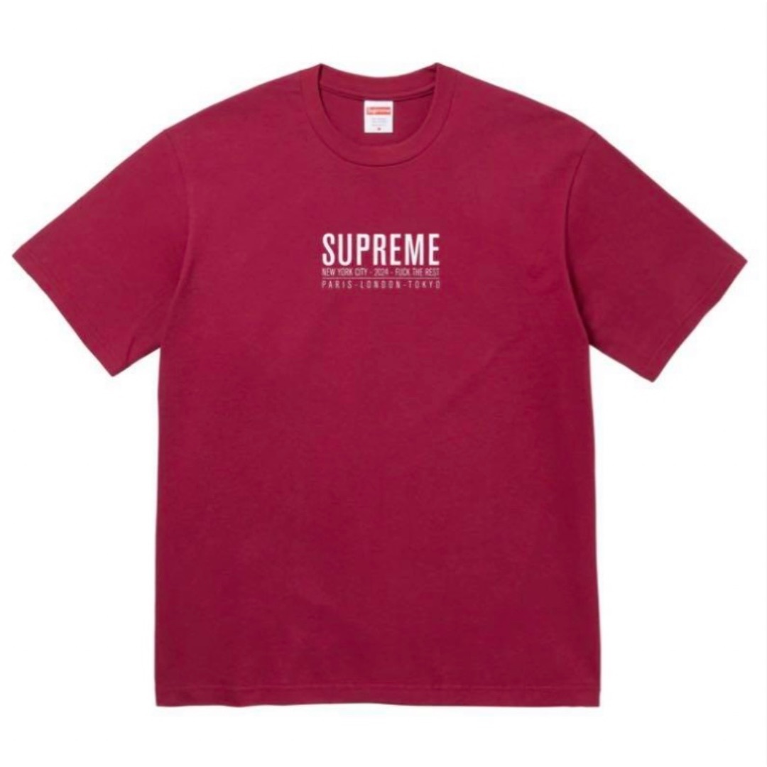 Tシャツ+カットソー(半袖+袖なし) Supreme - Supreme Paris Tee "Cardinal