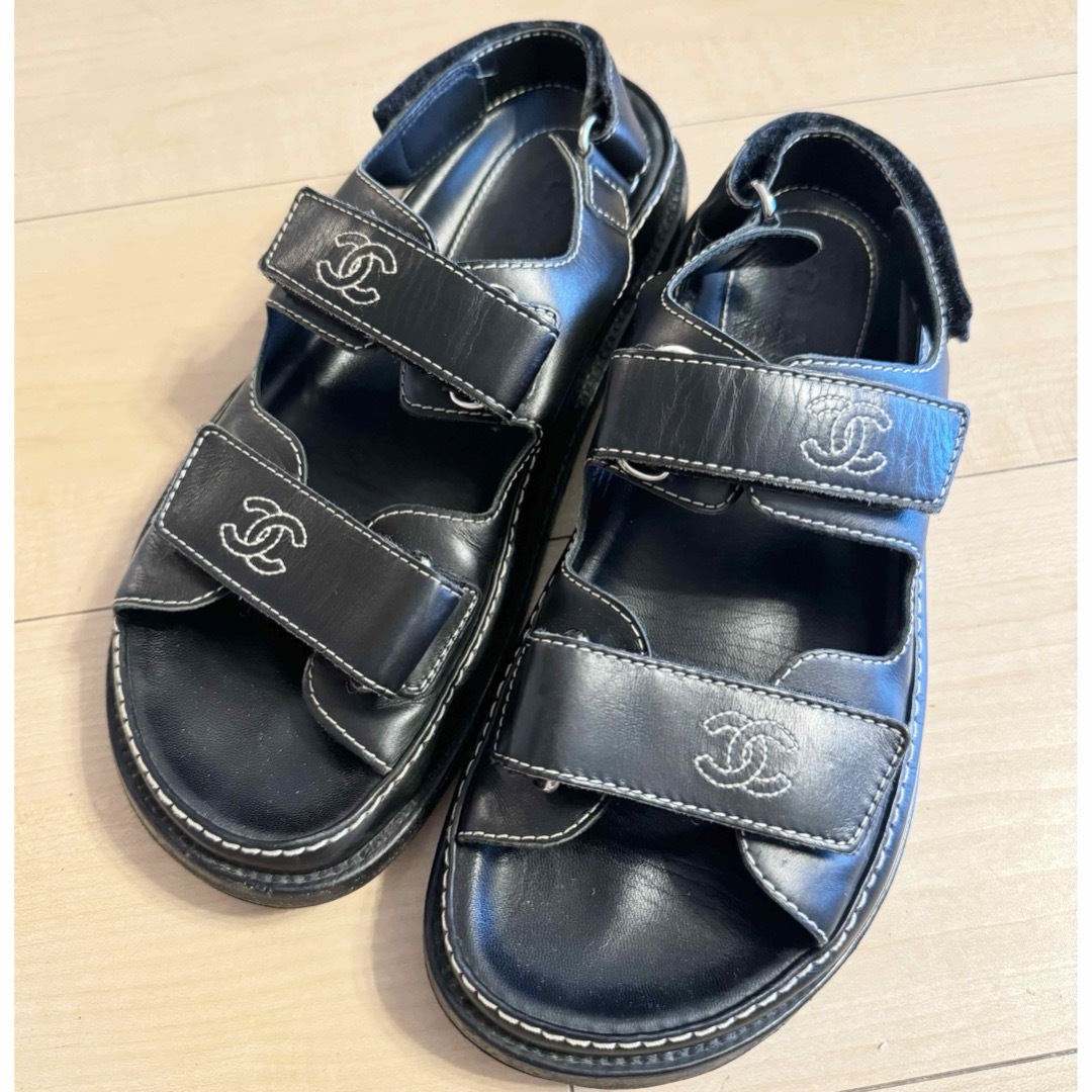 CHANEL シャネルスポーツサンダル36 CHANEL シャネルスポーツサンダル36
