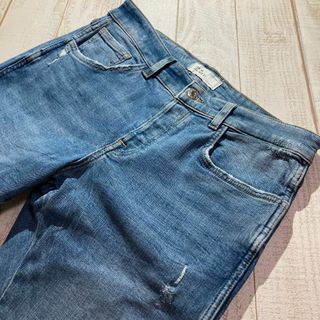 ザラ(ZARA)の【ZARA MAN】ザラ マン クラッシュ加工 ストレッチスキニーアンクルデニム(デニム/ジーンズ)