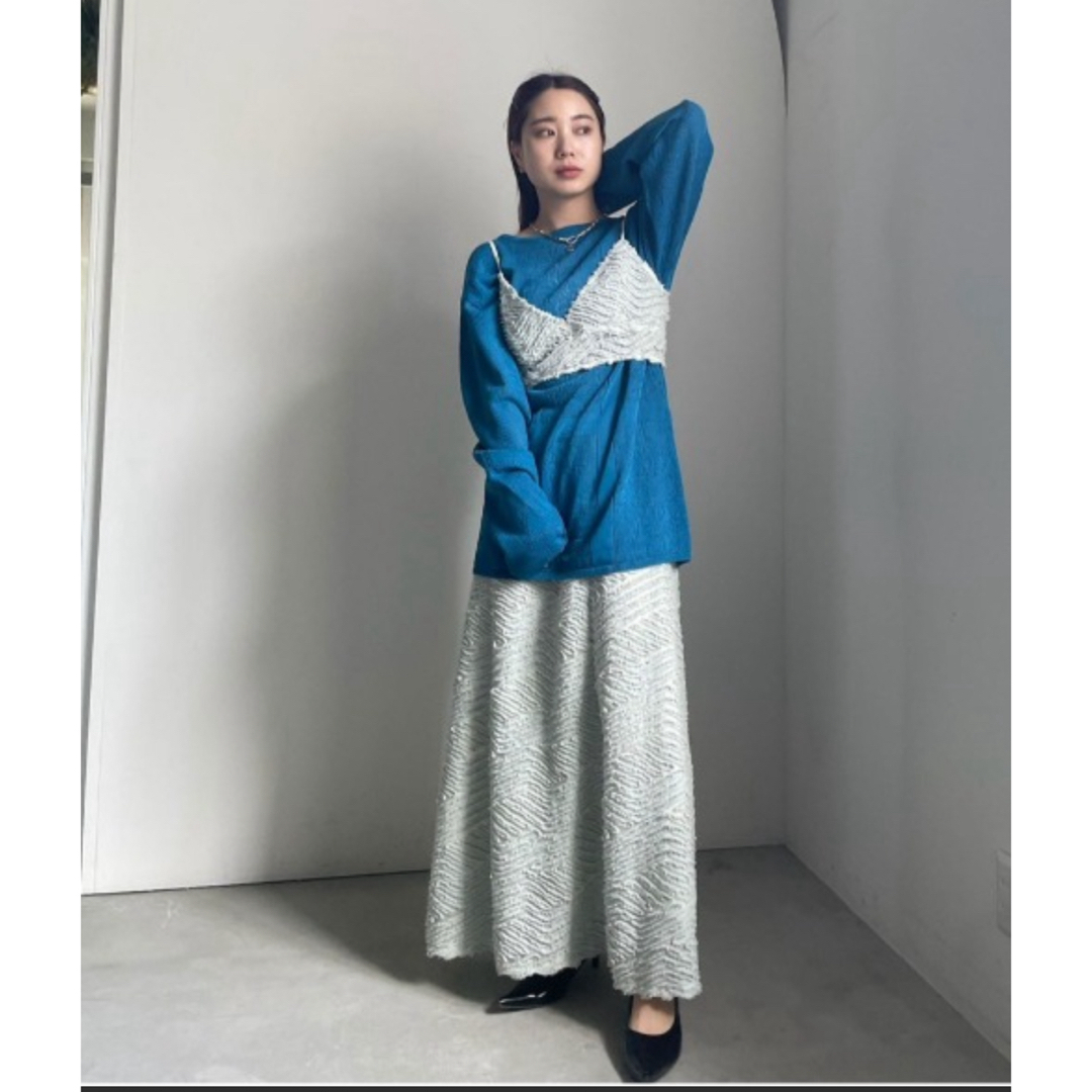 Ameri VINTAGE - 値下げTAYLOR OPAL DENIM BUSTIER & SKIRT Ameri VINTAGE - 値下げTAYLOR OPAL DENIM BUSTIER & SKIRT