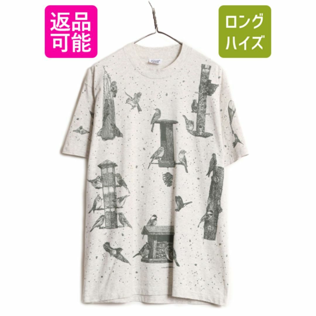 90s USA製 rel e vant products 鳥 イラスト プリント Tシャツ 90s USA製 rel e vant products 鳥 イラスト プリント Tシャツ