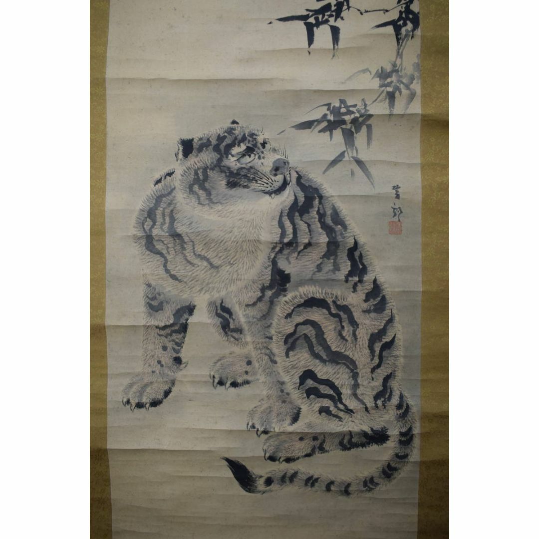真作】佐伯岸駒/猛虎之図掛軸☆宝船☆Z-185の通販 by 掛軸✩宝船 真作】佐伯岸駒/猛虎之図掛軸☆宝船☆Z-185の通販 by 掛軸✩宝船