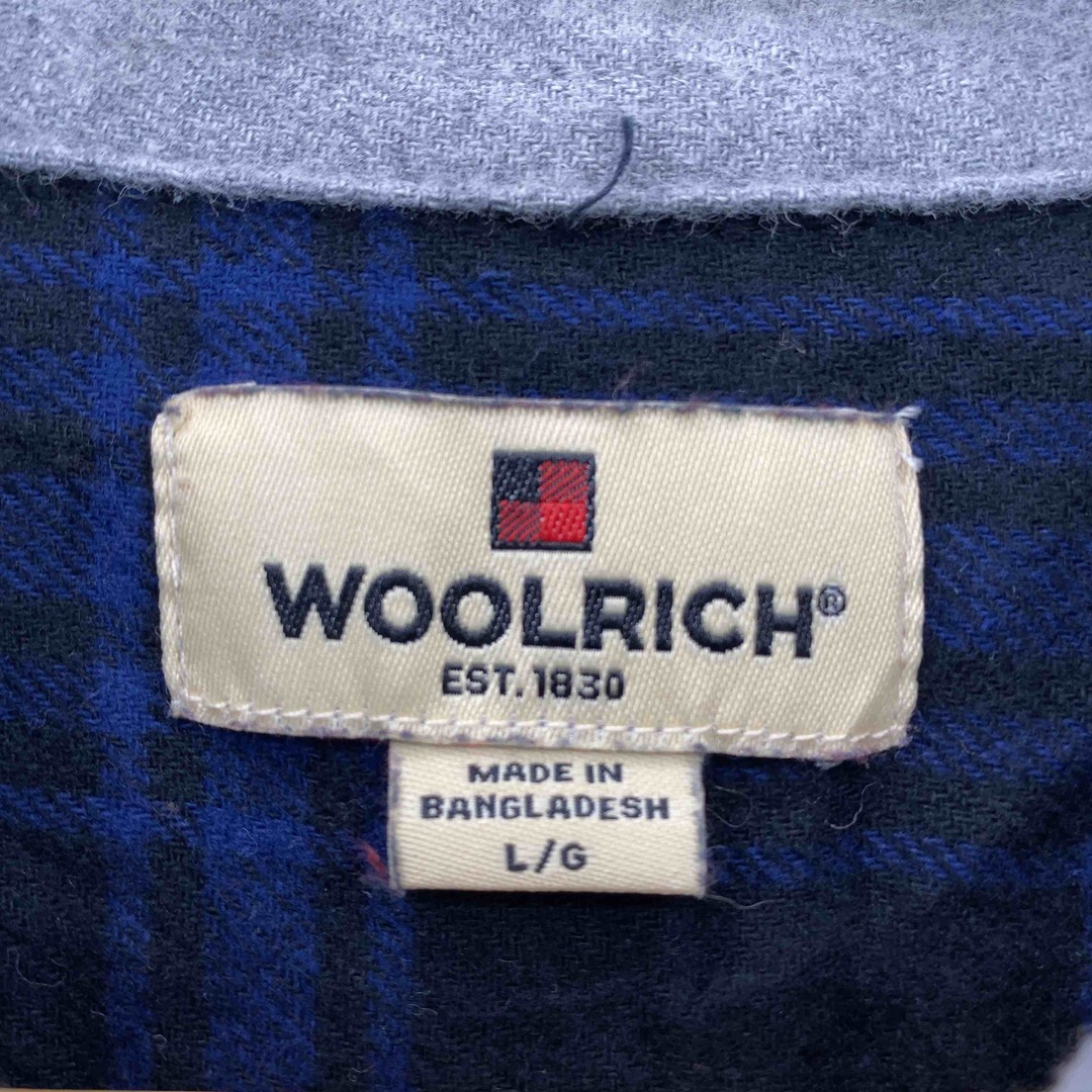WOOLRICH - Woolrich ウールリッチ チェック柄 ブラックブルー WOOLRICH - Woolrich ウールリッチ チェック柄 ブラックブルー