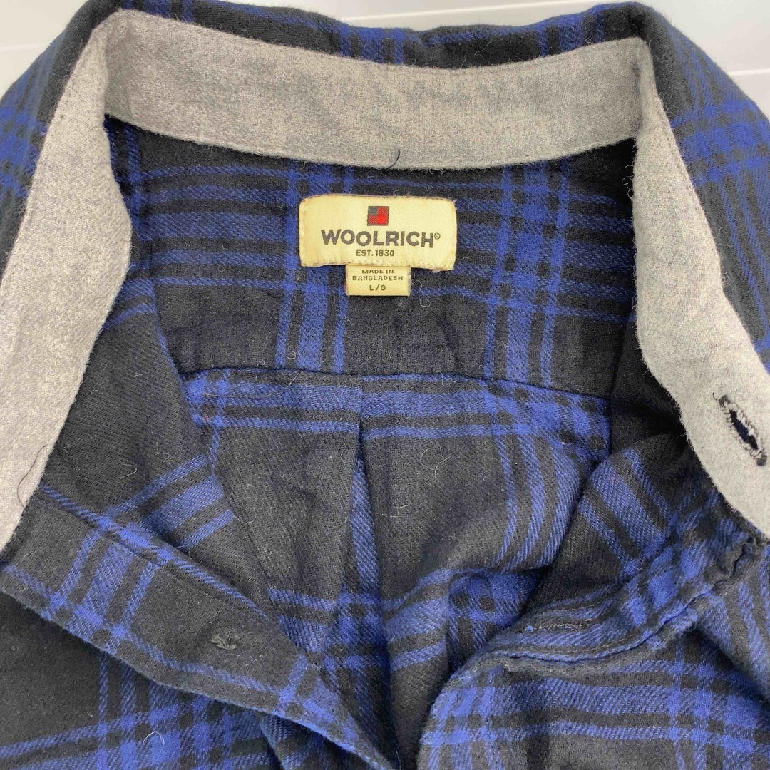 WOOLRICH - Woolrich ウールリッチ チェック柄 ブラックブルー WOOLRICH - Woolrich ウールリッチ チェック柄 ブラックブルー