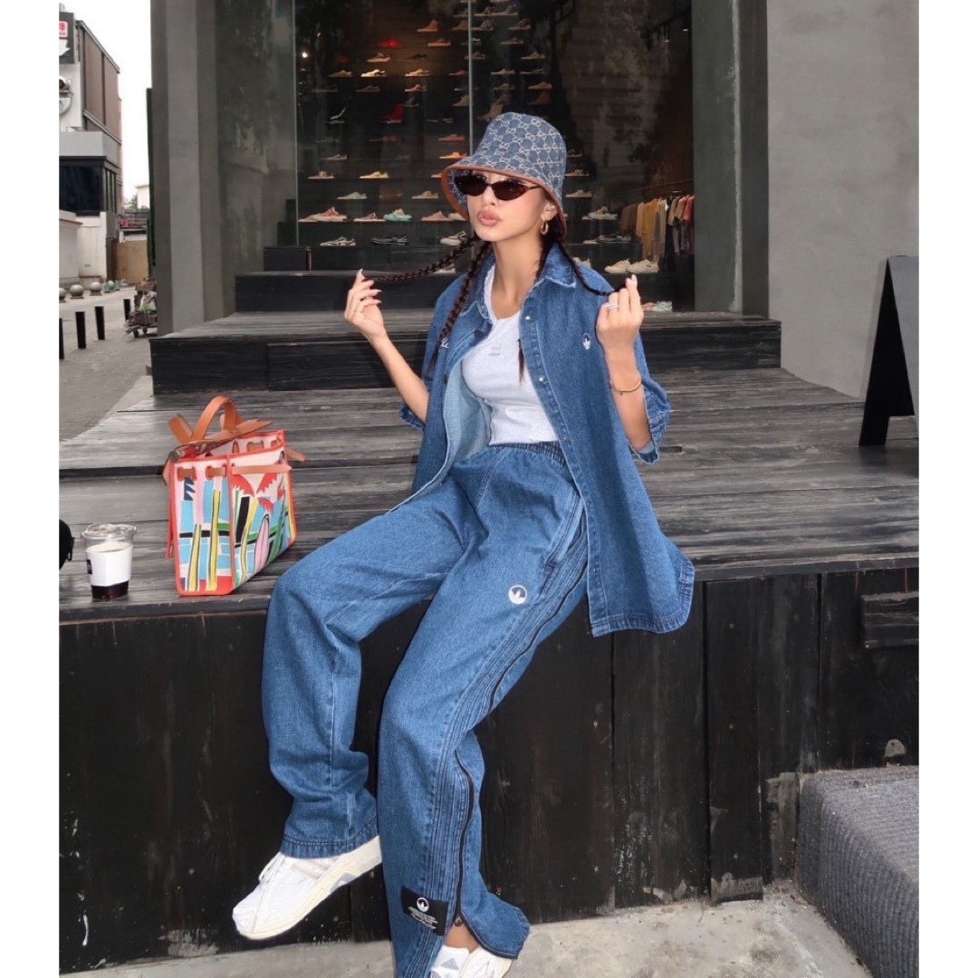 GUCCI - Gucci グッチGG柄 デニム バケットハット ネービー GUCCI - Gucci グッチGG柄 デニム バケットハット ネービー