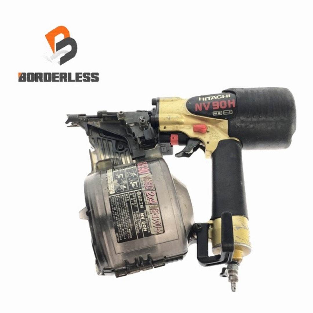 ☆品☆HITACHI 日立工機 90mm 高圧エア釘打ち機 NV90H エアーツール ☆品☆HITACHI 日立工機 90mm 高圧エア釘打ち機 NV90H エアーツール