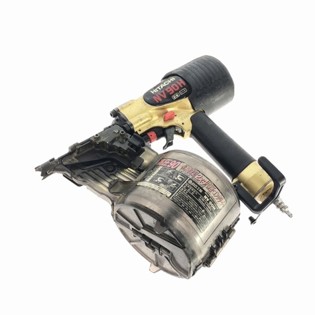 ☆品☆HITACHI 日立工機 90mm 高圧エア釘打ち機 NV90H エアー ☆品☆HITACHI 日立工機 90mm 高圧エア釘打ち機 NV90H エアー