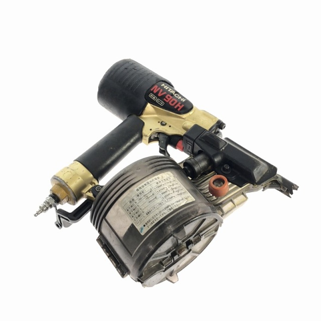 ☆品☆HITACHI 日立工機 90mm 高圧エア釘打ち機 NV90H エアー ☆品☆HITACHI 日立工機 90mm 高圧エア釘打ち機 NV90H エアー