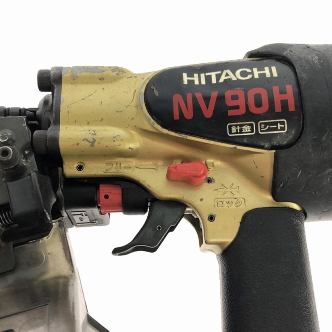 ☆品☆HITACHI 日立工機 90mm 高圧エア釘打ち機 NV90H エアー ☆品☆HITACHI 日立工機 90mm 高圧エア釘打ち機 NV90H エアー